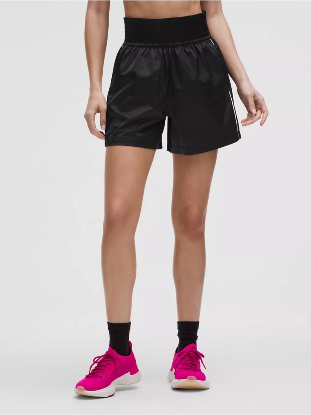 lululemon athletica Black High-Waist Athletic Shorts
